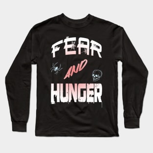 Fear and Hunger Spooky spider letters Long Sleeve T-Shirt